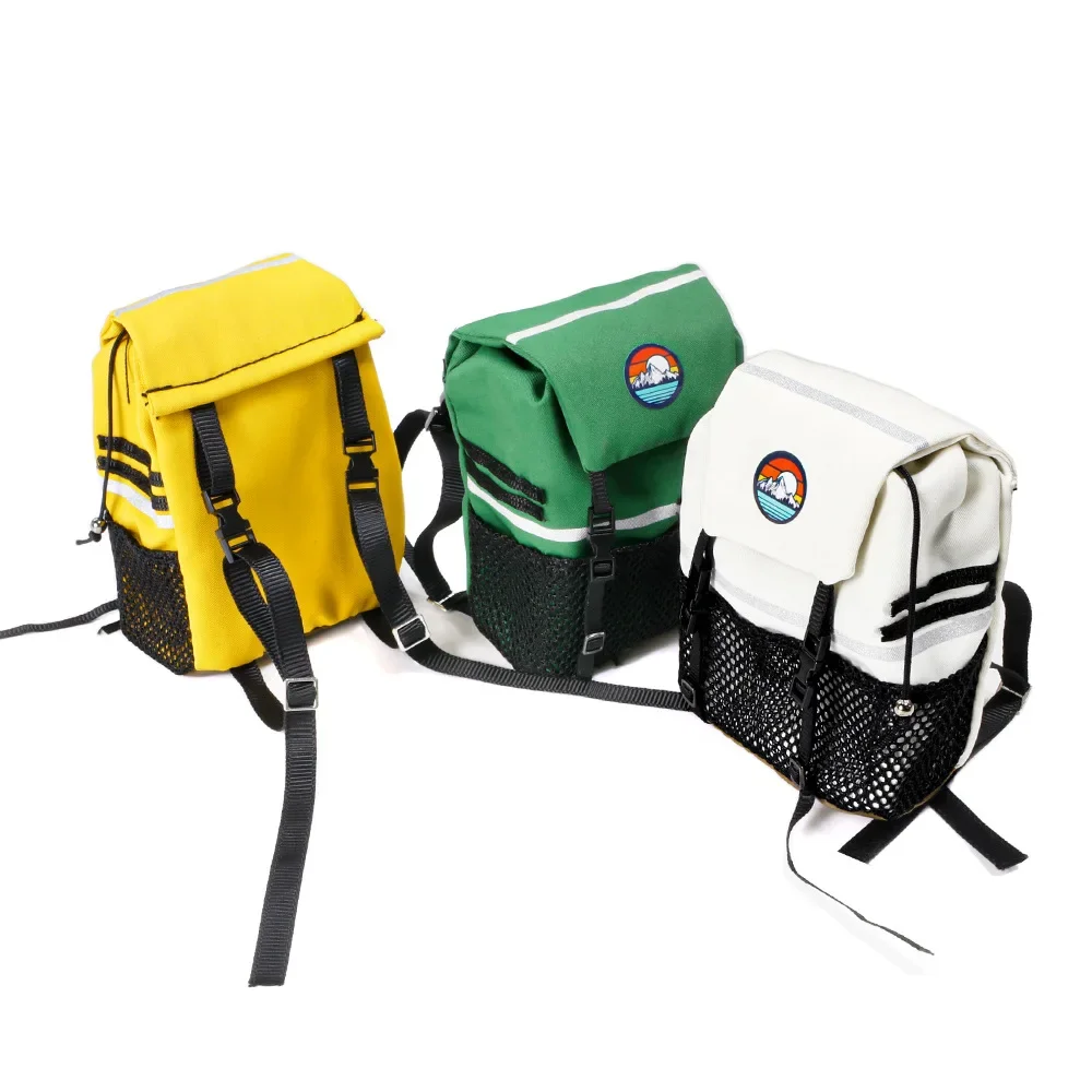 クライミングカー DIY 装飾パーツ、小さなバックパック収納バッグ、模擬クライミングおもちゃの車、SCX10 1/10