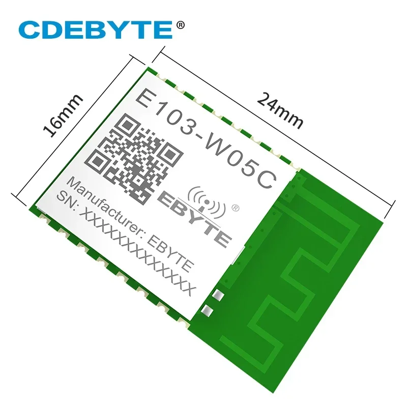 W600 Chip WIFI Wireless Module UART Serial Port E103-W05C 20dBm 2.4GHz Industrial Grade Components AT Command SMD Wifi Module