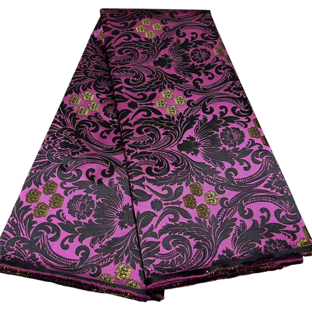 

Wholesale African Damask Fabric Floral Crown 3D Embroiderd For Woman Scarf Headtie Embroidered Floral Design For Wedding Sewing