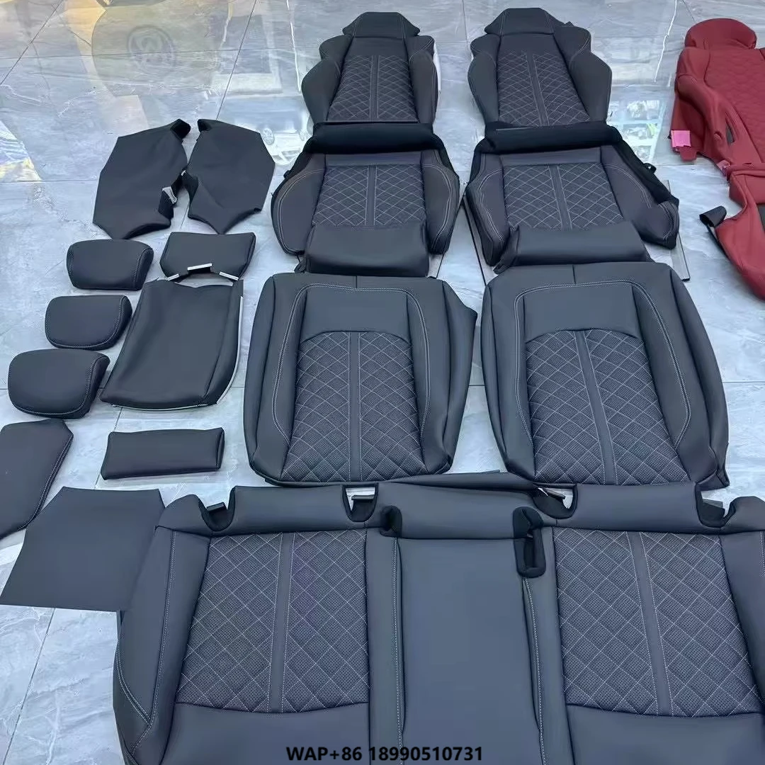 

Custom Made for Car Seat Kits Cover for 5 Seats Luxury Top Leather Original Fit for A4 A6 A3 Q5 Q7 TT A7 Q3 A1 Q4 Q6