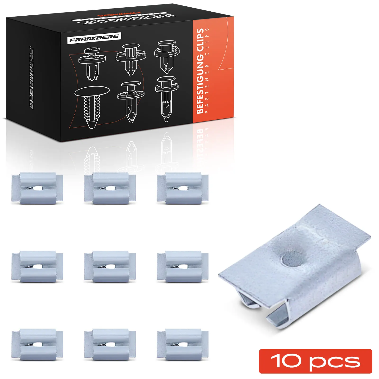 Frankberg 10x bevestigingsclips onderrijbescherming voor Mercedes-Benz W202 W203 W204 W168 W124 0019949845 21823