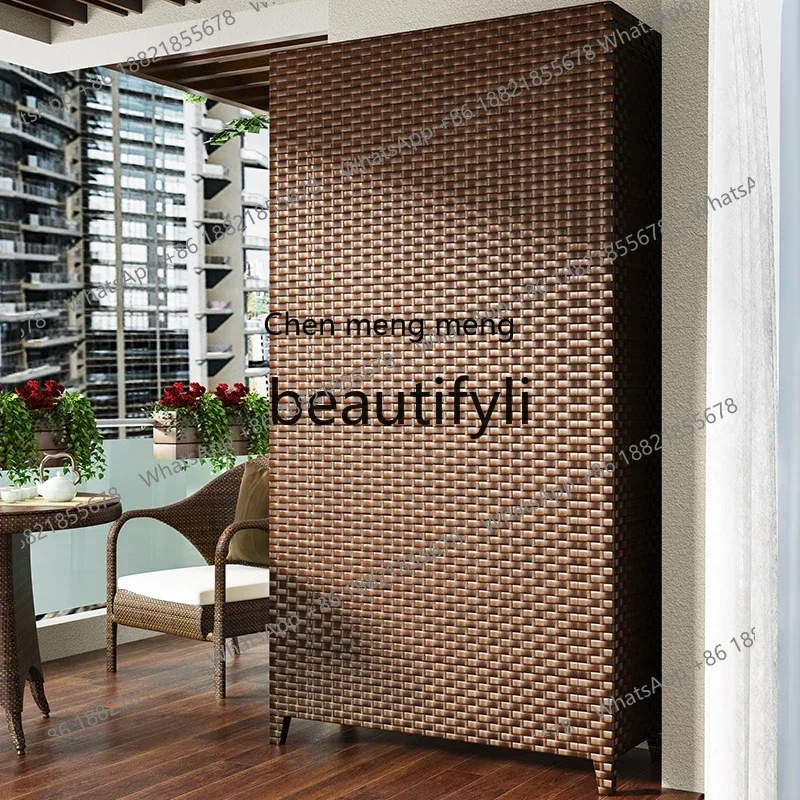 cn8350 ss Garden Rattan Storage Cabinet Sunproof Waterproof Household Balcony Miscellaneous Shoe Cabinet Large Capacity Storage