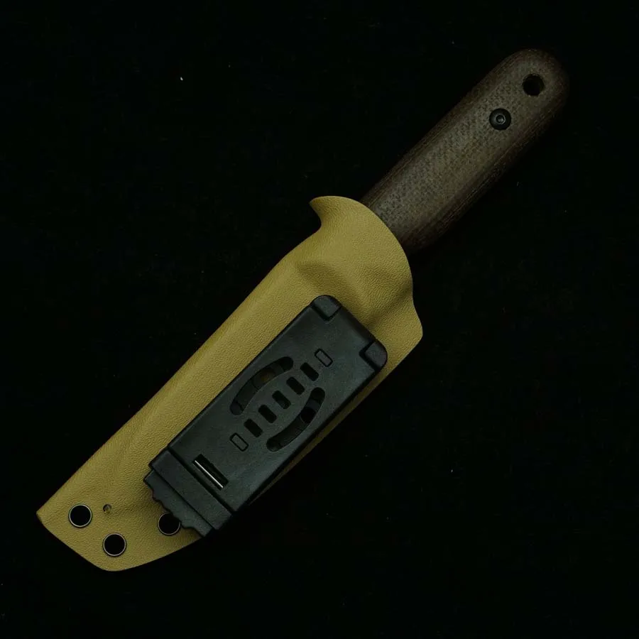 LEMIFSHE DC53 Steel Micatta Handle Fixed Knife Outdoor Camping Hunting Kitchen Survival Multifunctional EDC Tool