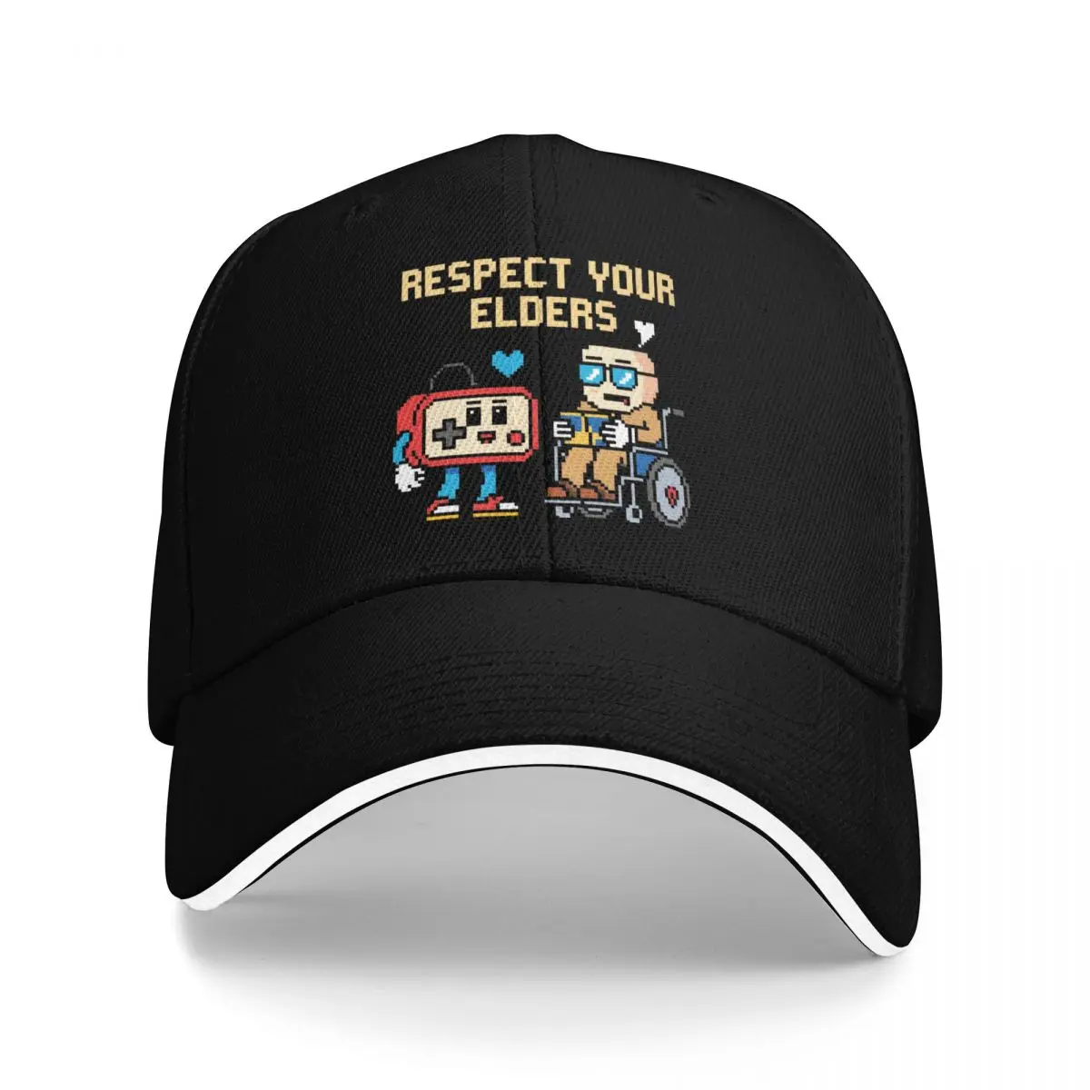 Baseball Caps Respect Your Elders Gaming Control Retro Funny Gamer Trendy Casquette Female Male Outdoor Summer Caps