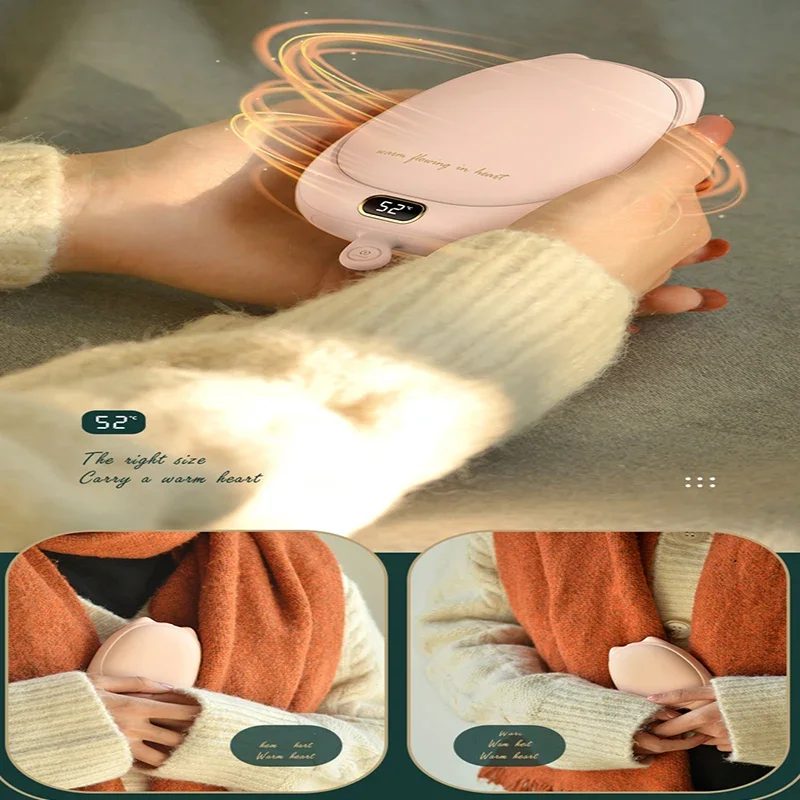 JayoWade New 10000mAh Hand Warmer Power Bank Portable Charger Powerbank for iPhone Samsung Huawei Xiaomi External Spare Battery view 4
