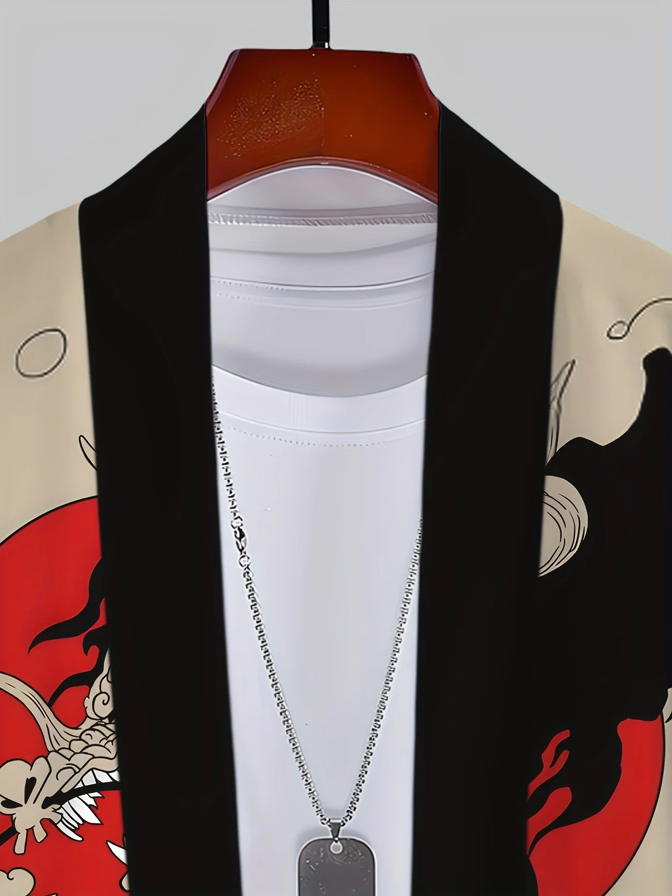 2026 Summer Men's Kimono 3D Printed Pattern Breathable Lightweight Casual Roller Skating Hip-Hop Men's Clothing