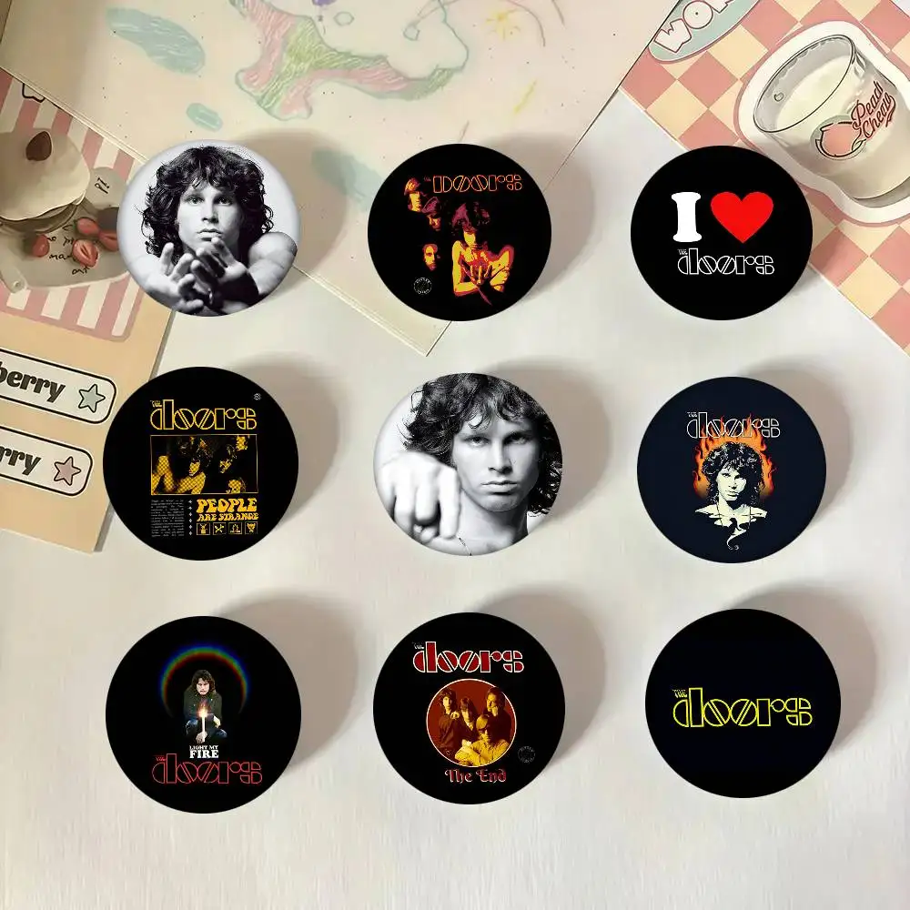 Vintage Rock N Roll Band The Doors Rundes Abzeichen Kreative Brosche Kleidung Rucksack Accessoires Anstecknadel