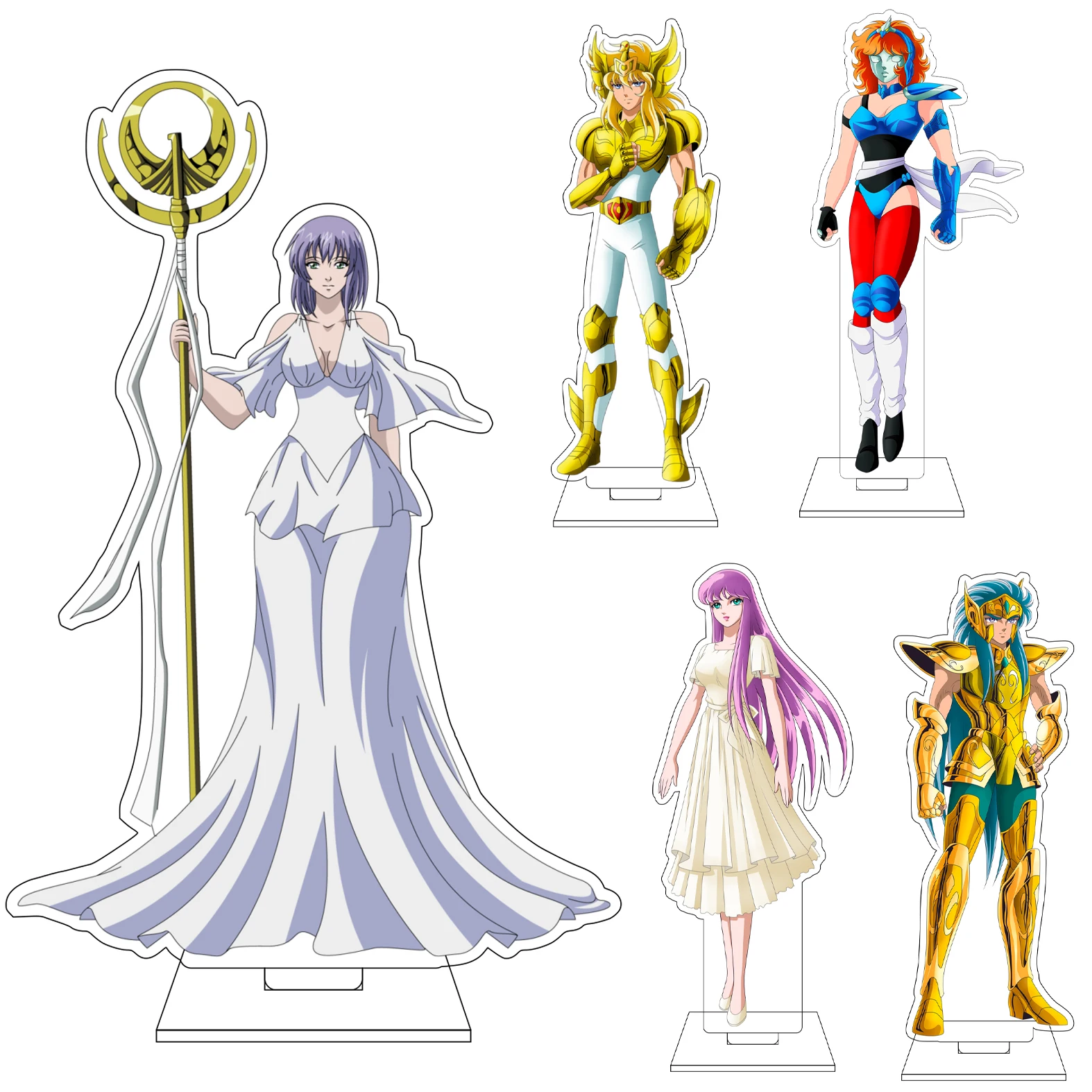 16CM Anime Saint Seiya Cosplay Acrylic Figure Stand Plate Shiryu