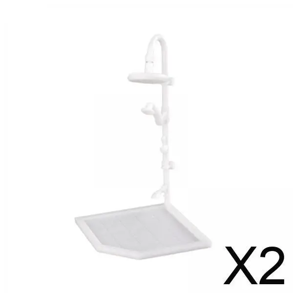 

Miniature Doll Shower Head Bathroom Decor Dollhouse Accessories Simulation Toy Set for Doll House