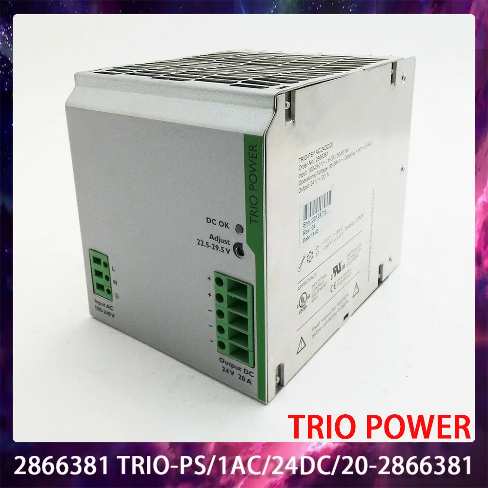 New 2866381 TRIO-PS/1AC/24DC/20-2866381 TRIO POWER Switching Power Supply