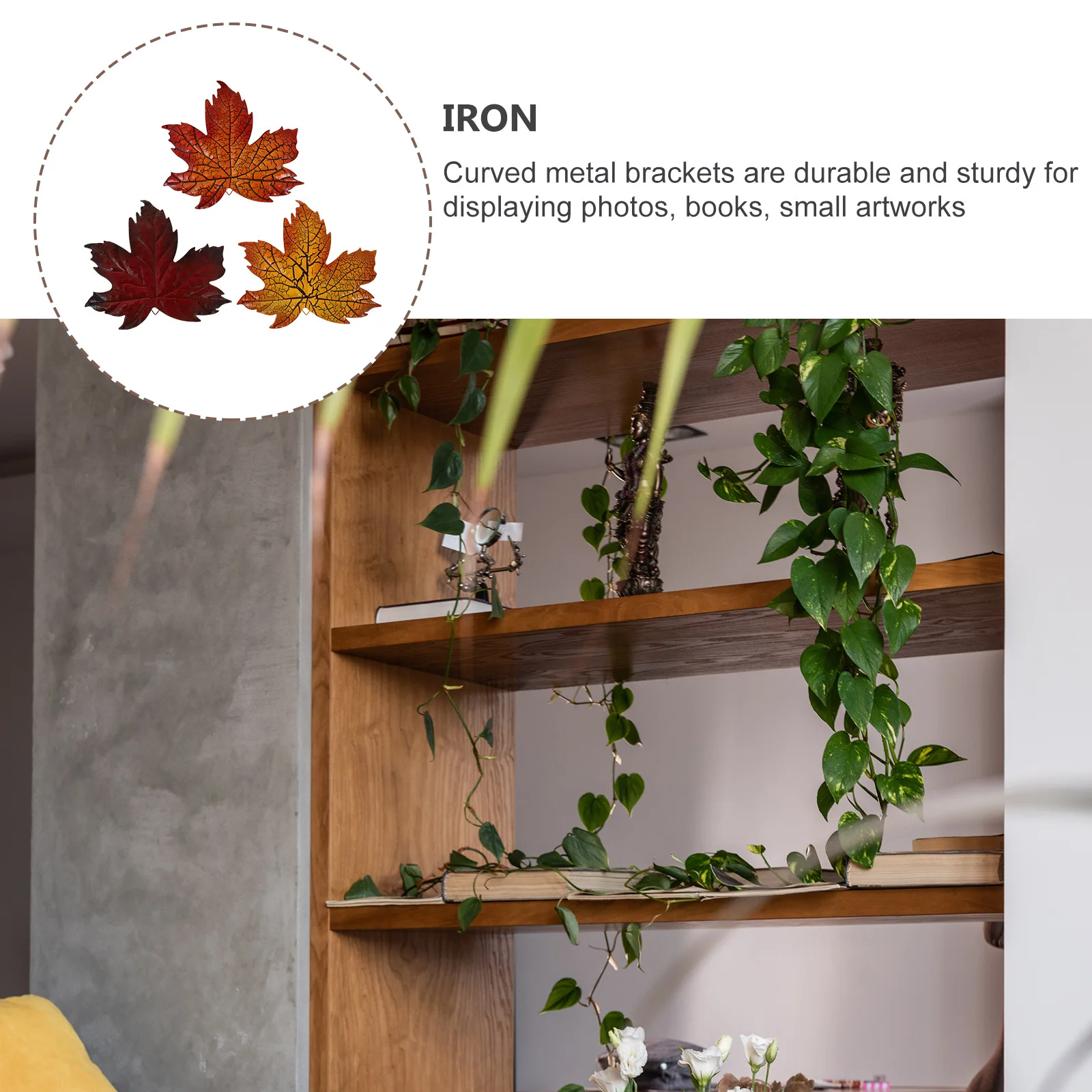 

3Pcs Fake Maple Leaves Hanging Decoration Lifelike Pendant for Festival Home Yard Decor Thanksgiving Autumn Ambience