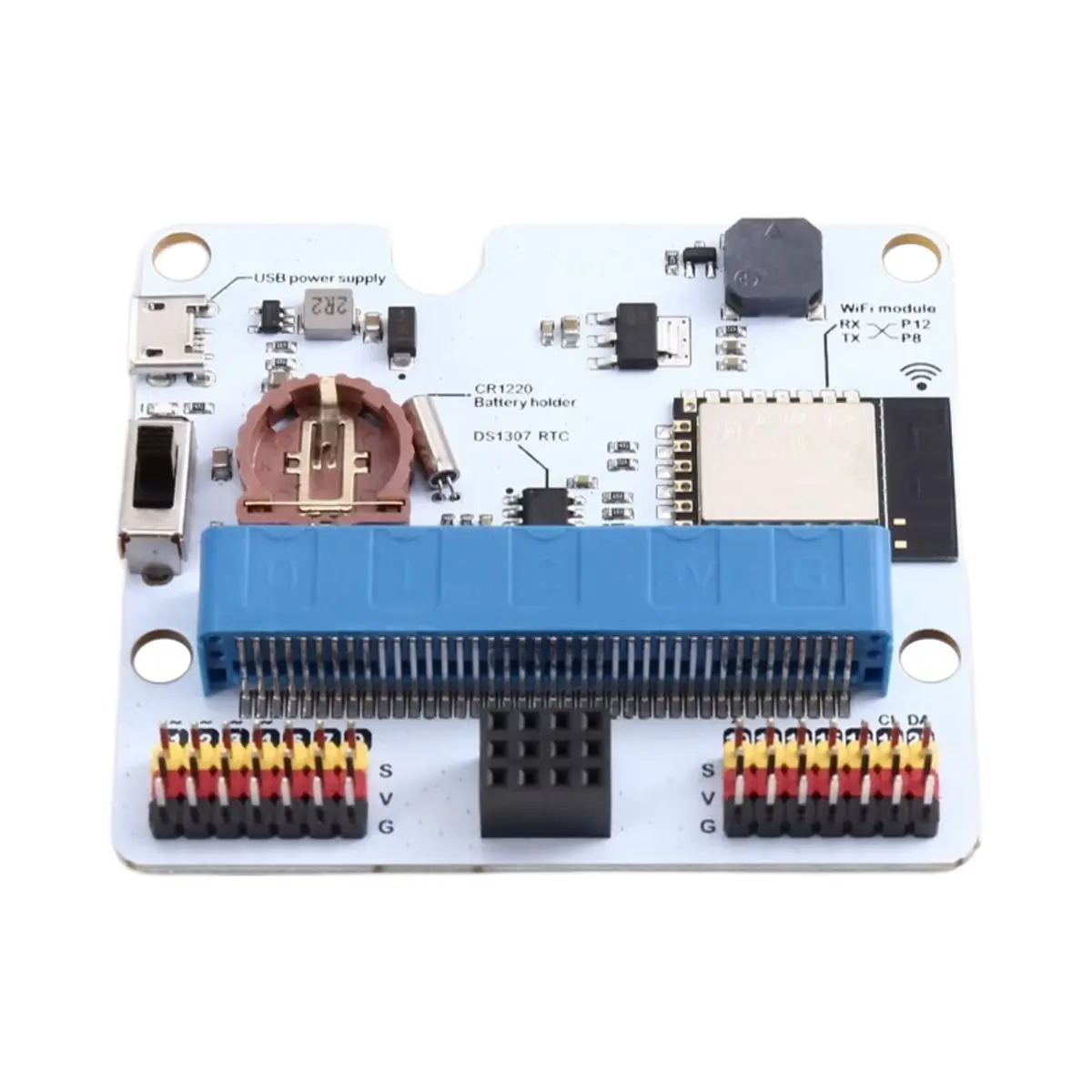 Y1242A*☀▃IOT:Bit WiFi Expansion Board for - for Makecode/MicroPython/JavaScript with WiFi/Buzzer/RTC Module