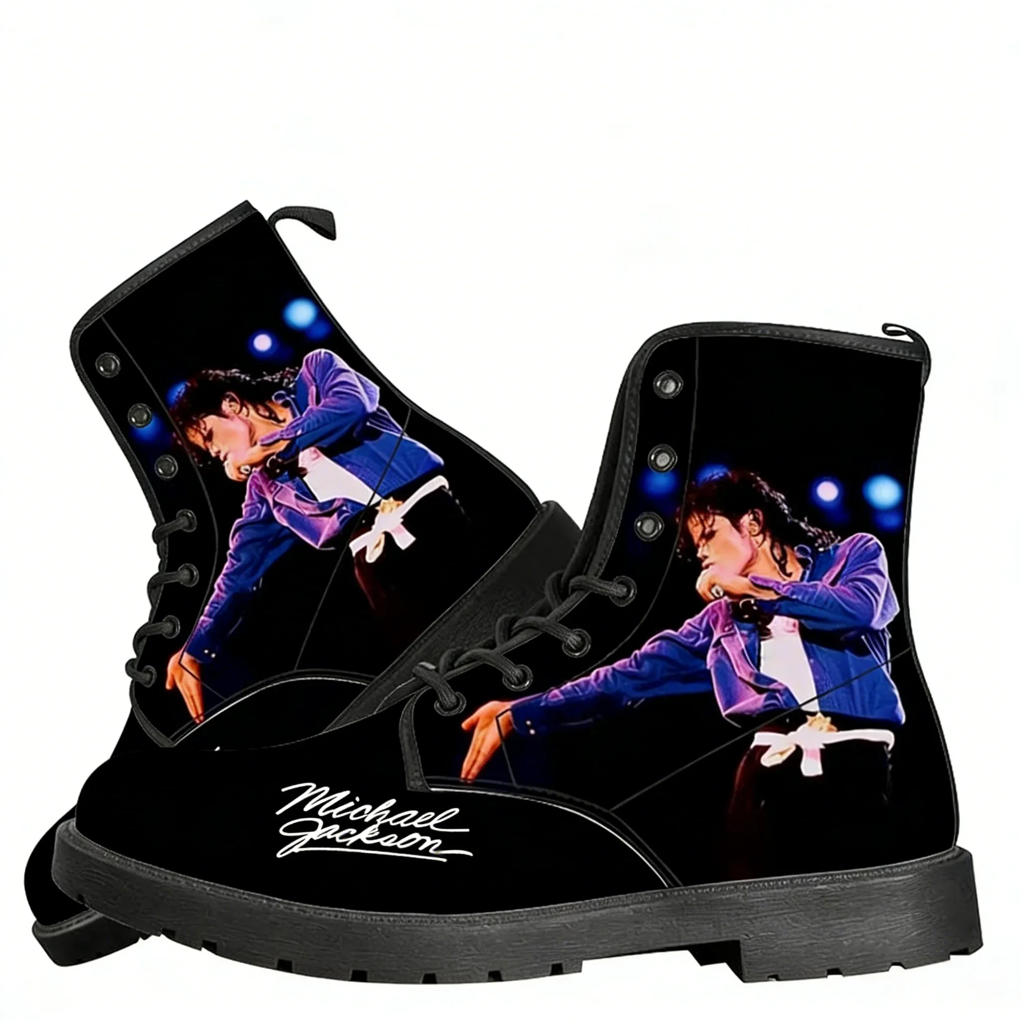 

Michael Jackson Casual Boots Pop Singer Dancer Mens Womens Shoes Fashion 3D Boot Outdoor High Quality Couple Customize Made Shoe