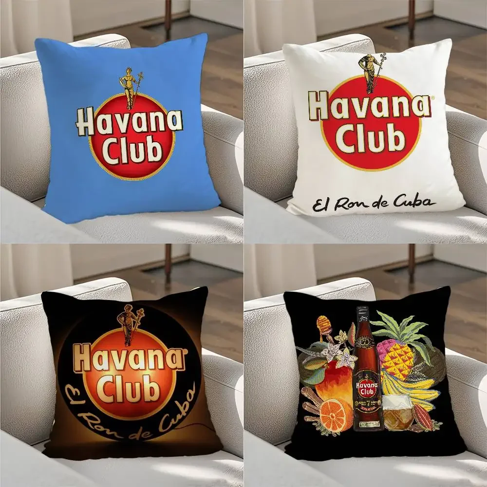 

H-HavanaS ClubS Pillow Case Luxury Double-sided For Car Pillows 45x45 Cushions Cover Home And Decoration Sofa Pillowcase 50x50