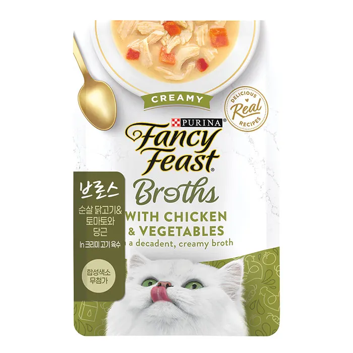 بورينا فانسي فيست مرق 40 جرام كيس وجبة خفيفة للقطط