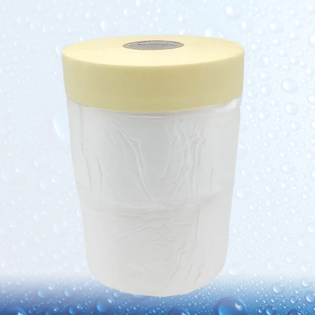 

1pc Spray Painting Film 2400Mmx15M White Khaki Waterproof Strong Stretch Protective Cover For Car Renovation Furniture Wall