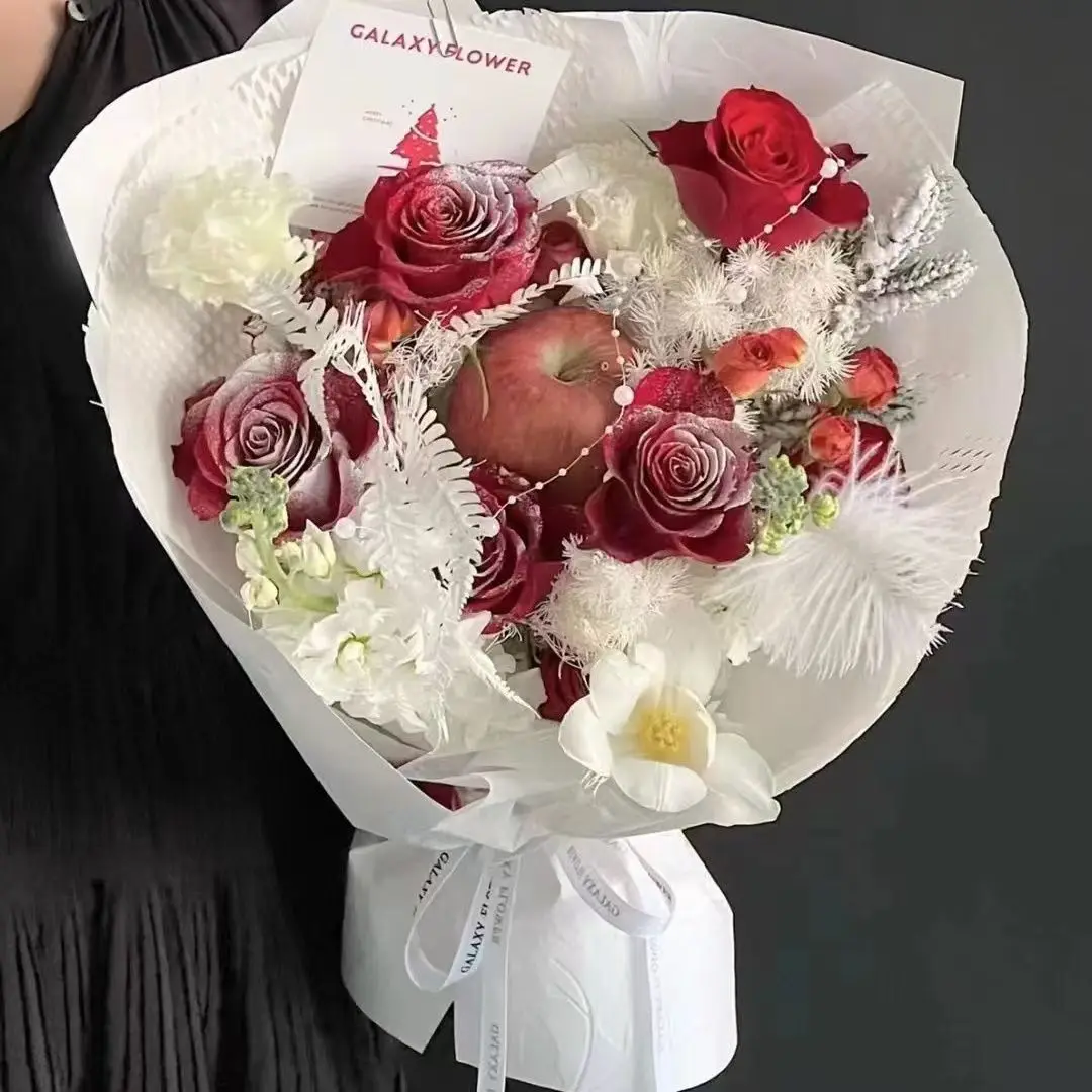 White Honeycomb Buffer Paper Roll - Degradable Protective Packaging for Flowers & Fragile Items