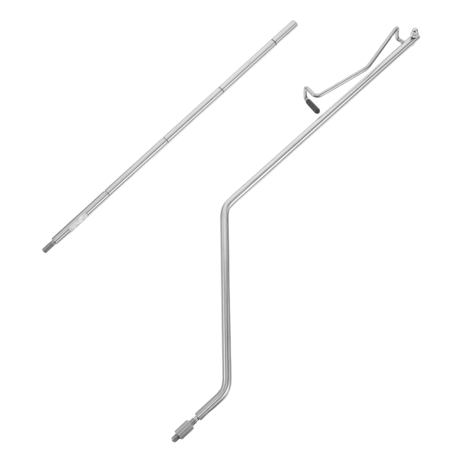 2Pcs Stainless Steel Camping Lamp Pole Detachable Portable Folding Light Stand Pole Expandable Table Lantern Holder Outdoor