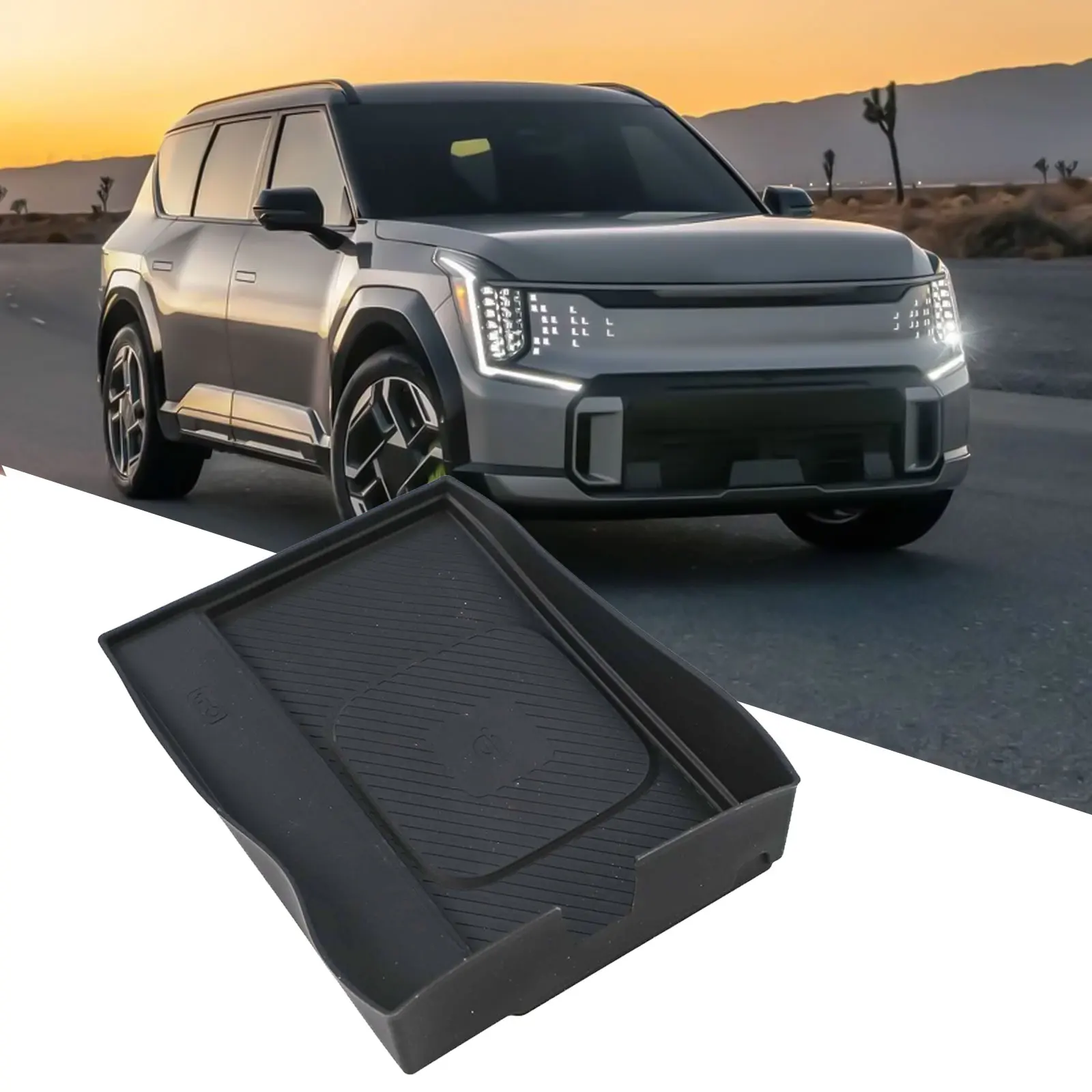 

Non-slip Pad Wireless Charging Pad Reliable Performance Wear-resistant Design Anti-skid Feature For Kia EV9 2024-2026