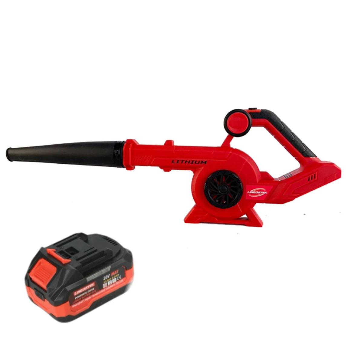 

LDB02 Brushless DIY High Efficiency 20V 4.0AH Cordless Air Blower Powerful Portable Indoor Outdoor with One Lithium Ion Battery