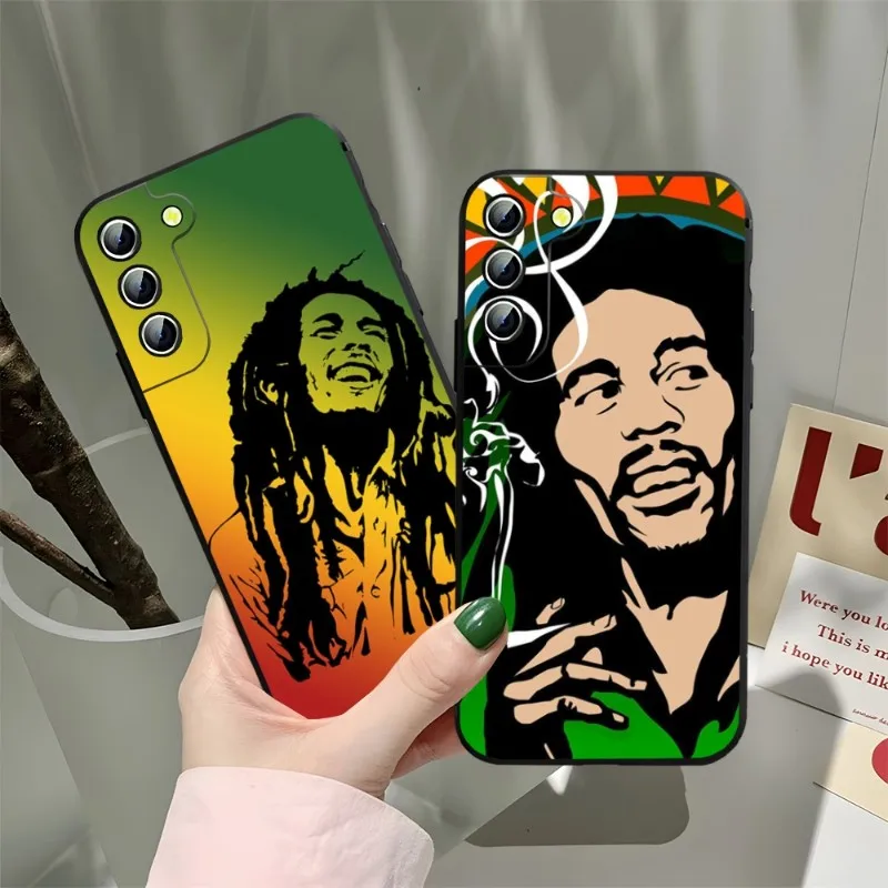 Bob Marley Weed Phone Case For Samsung A34 A23 A24 A54 A14 A33 A13 A21 A71 A31 A22 A53 A52 A73 A32 A50 A20 A40 Coque