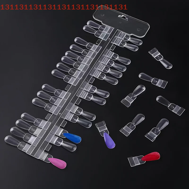 36 قطعة بطاقة اللون الطبيعي/واضح القابلة للإزالة مسمار الفن عرض أظافر صناعية نصائح رف دمعة تصميم مانيكير هلام البولندية ممارسة أداة #3
