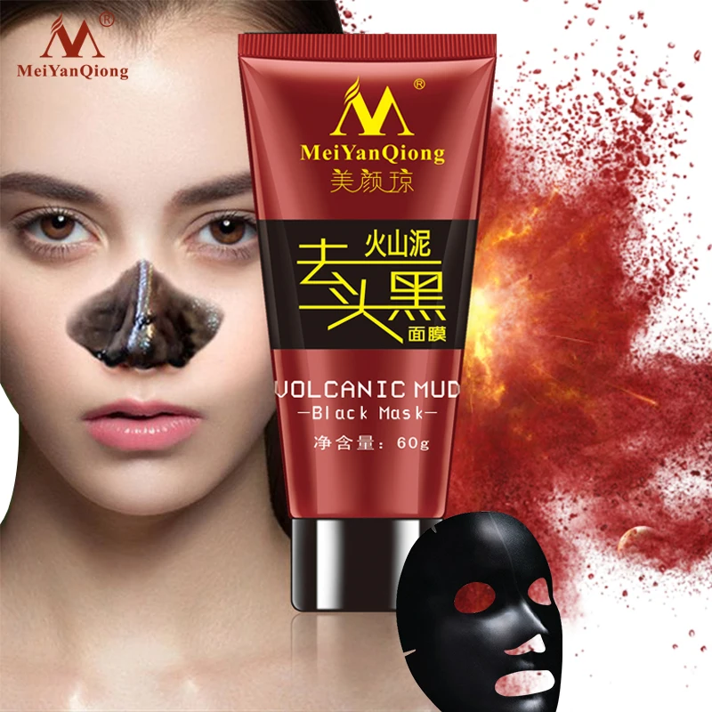 

Volcanic Mud Black Mask Face Care Acne Blackhead Removal Treatment Whitening Moisturizing Skin Care Peel Mask Anti-Aging Cream