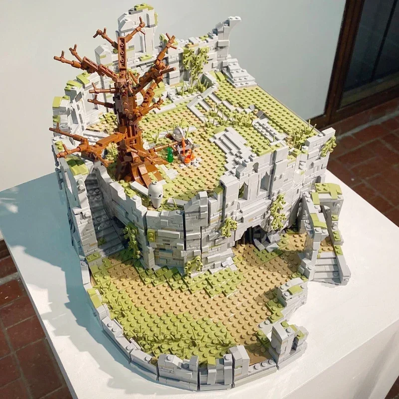 

Популярная игровая модель Moc, строительные кирпичи, Firelink, храм, технология костра, модульные блоки, подарки, рождественские игрушки, наборы «сделай сам», сборка