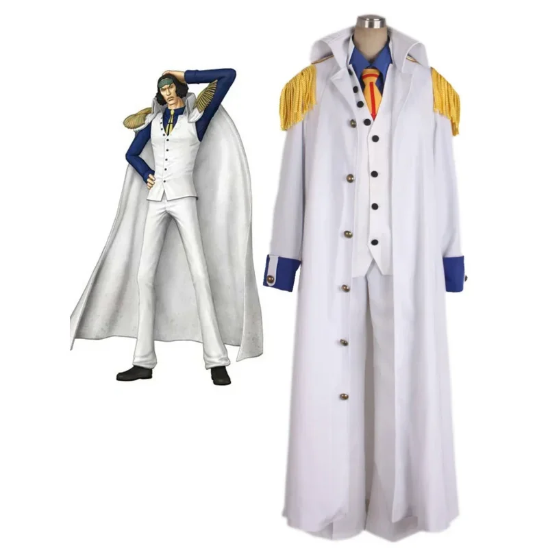 Aokiji Kuzan Navy Admiral Uniform Cosplay Costume MN11