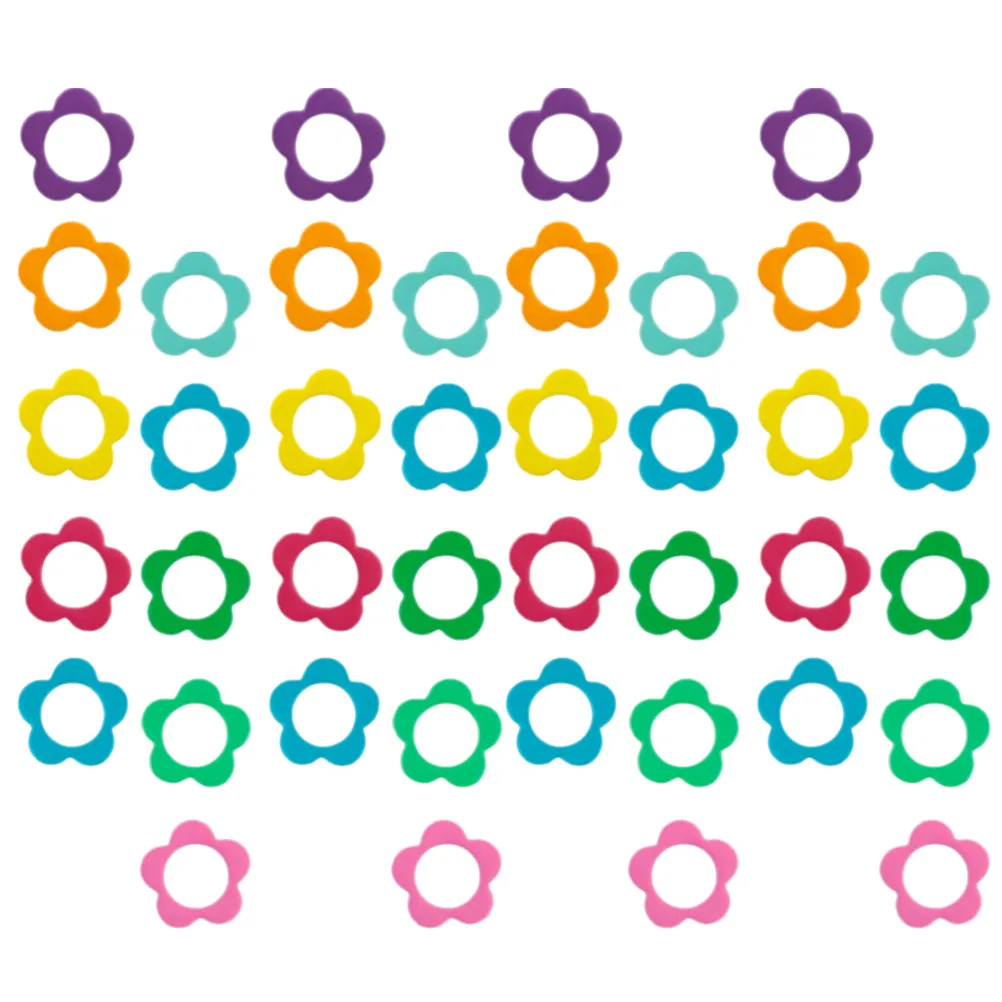 50Pcs Metal Stitch Markers Colored Knitting Markers for Crochet Locking Stitch Rings DIY Craft Knitting Accessories Crochet