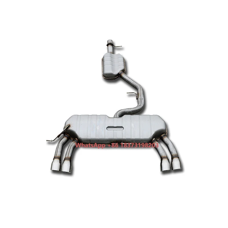 

High Performance Muffler Stainless Steel Catback Exhaust Muffler With Rear Bumper for Q3 2011-2021 Valvetronic Exhaust Pipe