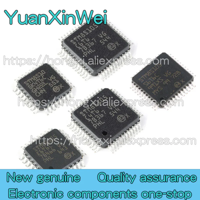5 Buah STM8S005 K6T6C S6T6C C4T6 C6T6 16 MHZ Flash/8-Bit Microcontroller MCU