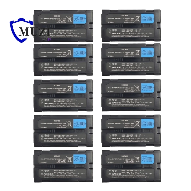 Brand New 10PCS High Quality BDC46B BDC-46 BDC46 Battery FOR TOTAL STATION SET230R SET300 SET330 SET530 SET630 Li-ion 2600mAh