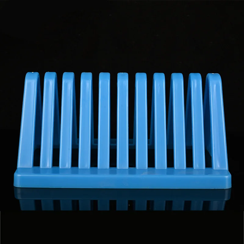 4 Piece Microscope Slides Staining Rack Glass Slide Drain Stands Triangle Glass Slide Drying Stand  Rack Holder Lab Sample