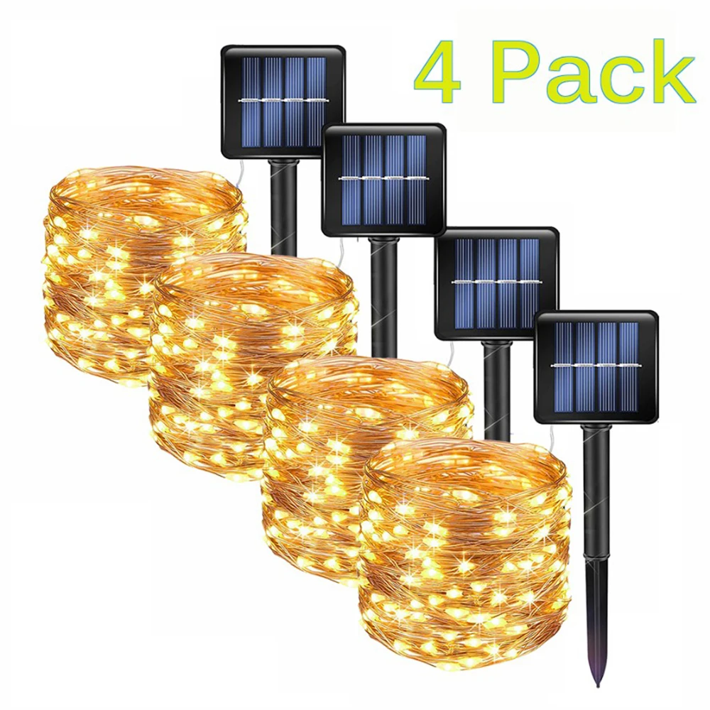 50/300 LEDs Solar Lamps LED String Fairy Lights Outdoor Path Lights Garlands Patio Waterproof Christmas Wedding Garden Street