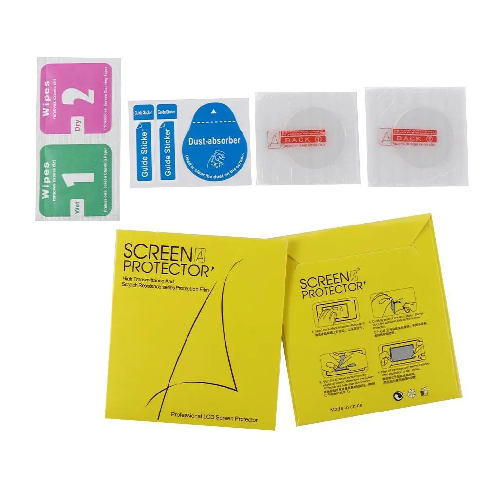 2pcs Screen Protector Tempered Glass Watch 4 Anti-Scratch Water-proof Watch 5 Anti Scratch Film HD Glass with Kit