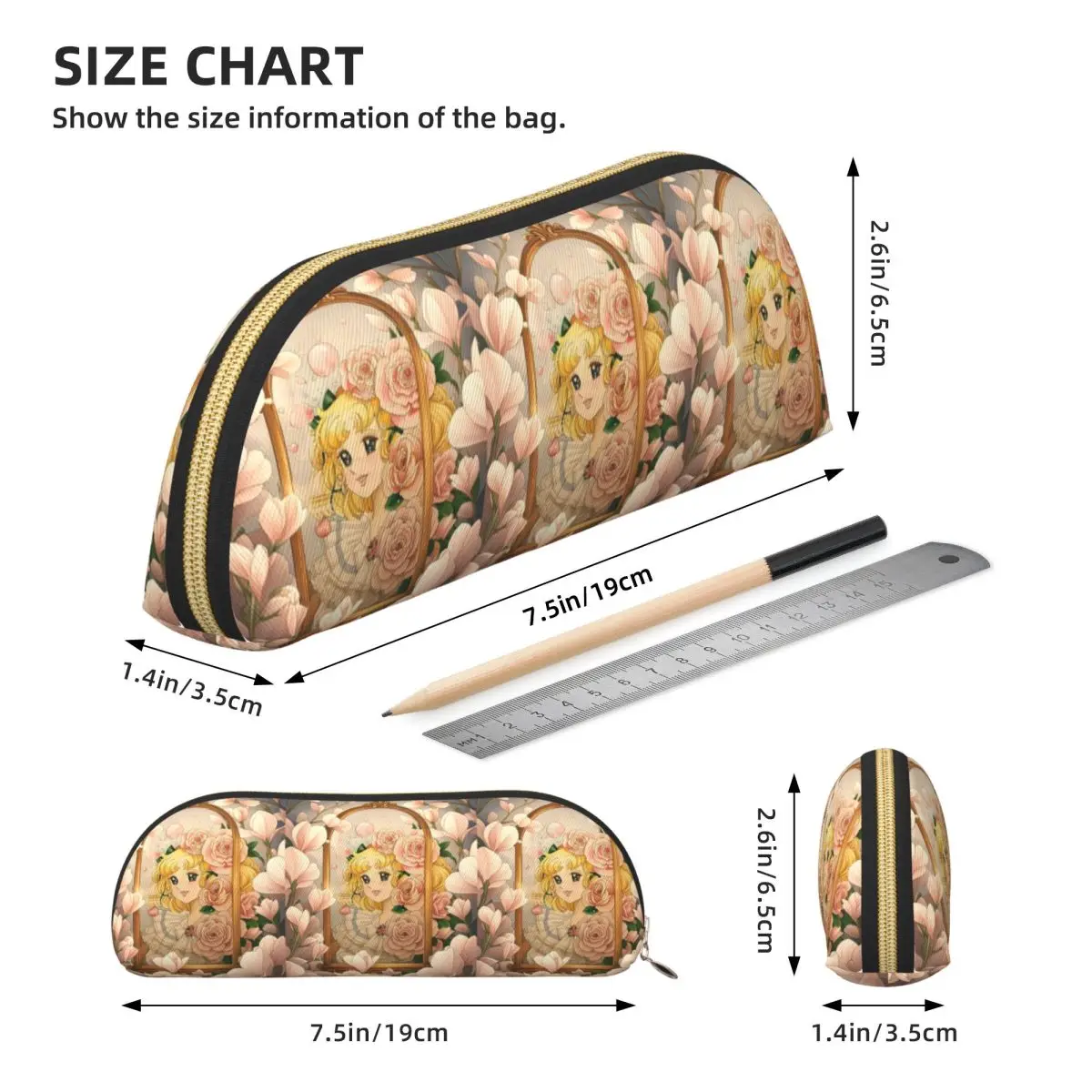 キャンディキャンディアニメ漫画ペンケースペンホルダー収納文房具大容量ペンボックス鉛筆バッグ子供向けギフト