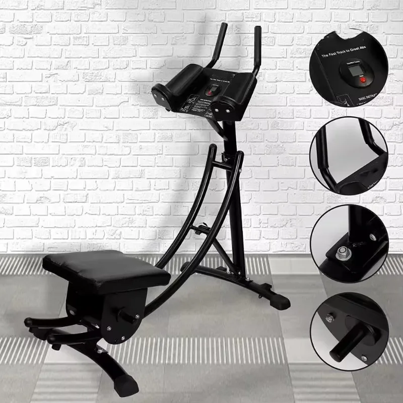 Foldable Fitness Equipment Height Adjustable Trainer Abdominal Whole Body Workout Machine Waist Cruncher Workout Core Leg Thighs