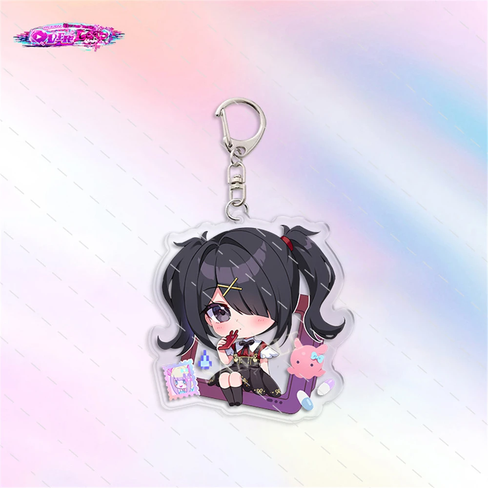 Gioco NEEDY GIRL OVERDOSE KAnge Rain Cosplay Acrilico Portachiavi Portachiavi Ciondolo Accessori Prop