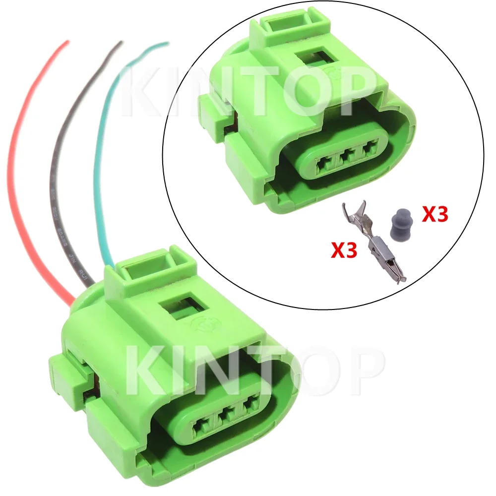 

1 Set 3 Pins 8E0973703B AC Assembly Car Knock Sensor Sealed Socket Auto Engine Wire Connector for VW Audi