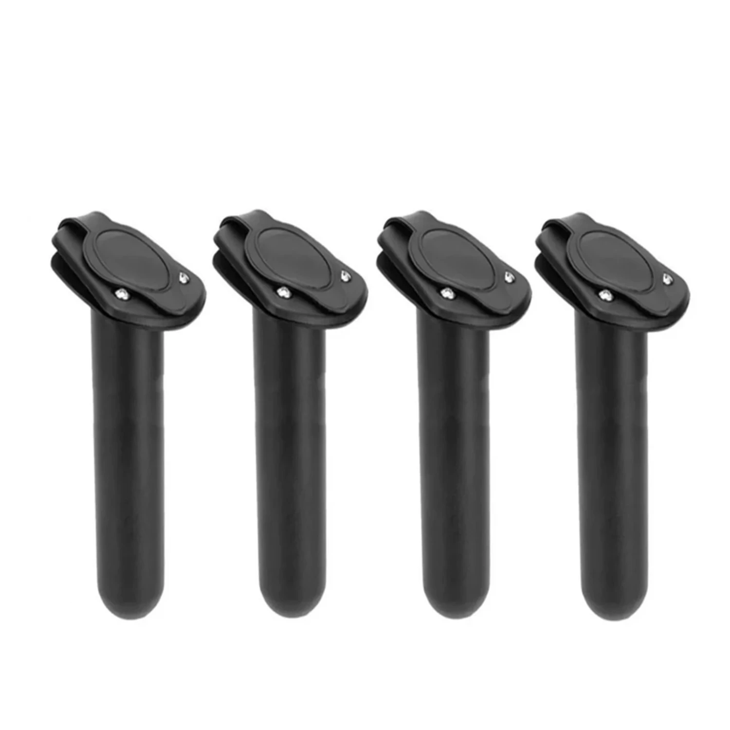 2/4 PCS Kayak Fishing Rod Holders with  Cover Plastic Flush Mount Fishing Rod Holder Gasket Boat Fishing Tackle Accessory