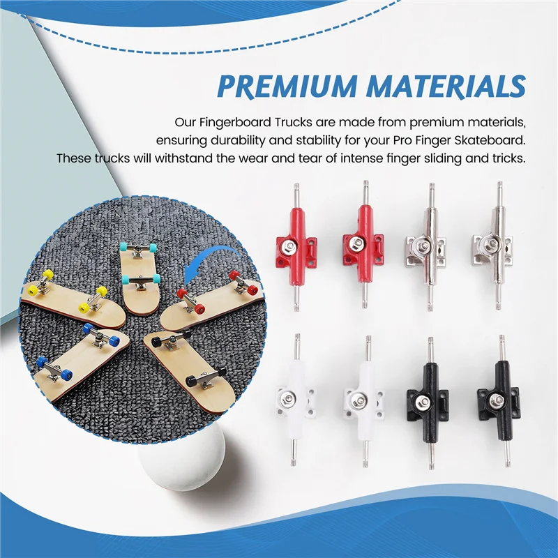 Stable-4Pair 32 مللي متر V3 شاحنات الأصابع لـ Pro Finger Skateboard إصبع الشريحة حامل إصبع لوح التزلج