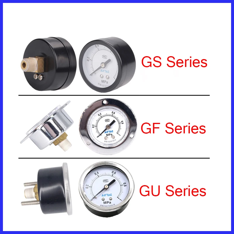 Airtac Original Hochpräzises Manometer Druckmessgerät F-GS/GF/GU3004/4004/5010M – Detail 3