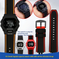For Casio Cat Man GBD-200-1/SM-1A5/9 modified sports silicone watch strap GBD200 Soft rubber watchband Modified band accessories