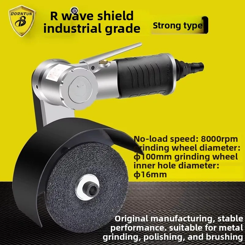Bodun 4inch Pneumatic Polishing Machine, Air-Powered Grinding and Brushing Machine, Grinding Wheel Polisher, Air Grinder Bd-7169