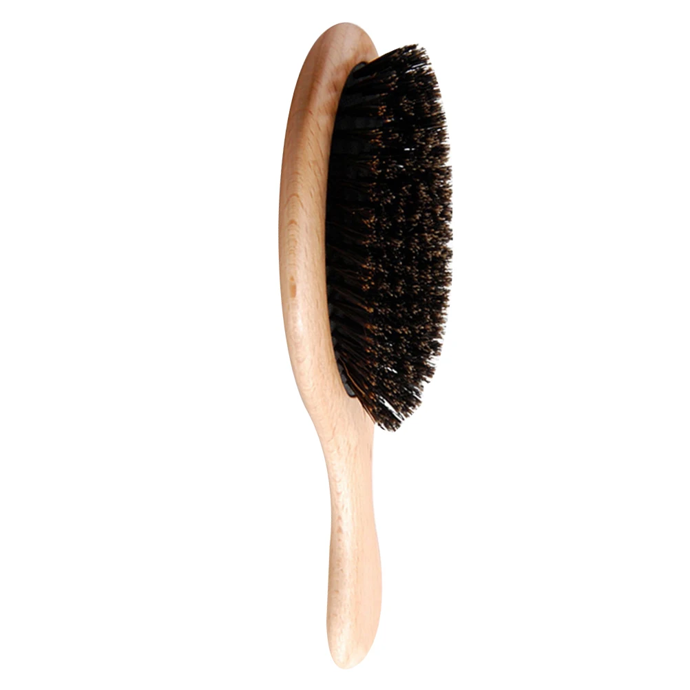 

Anti Static Massage Bristle Comb Wooden Handle Hairdressing Care Accessory Stimulate Scalp Accelerate Circulation Balance Oil