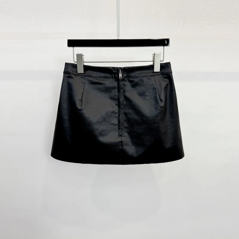 High Street Dark Style Trendy PU Leather Shorts Casual Versatile Fashion Short Pants Women's Clothing