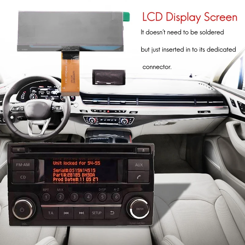 Car Gauge Cluster Radio CD Player LCD Screen Display Pixel Repair For Nissan Qashqai X-Trail Frontier Note Juke Dualis