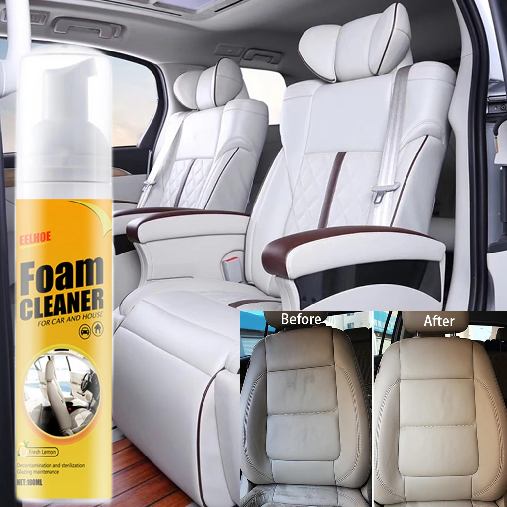 30/60/100ML Multi-Purpose Foam Cleaner Leather Clean Wash Car Interior Ceiling Leather Seat Home Clean Strong Cleaning tools