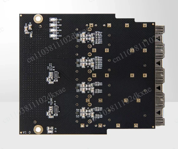 FPGA development board with 4 channels of SFP interface module HPC FMC sub-board card FH1223